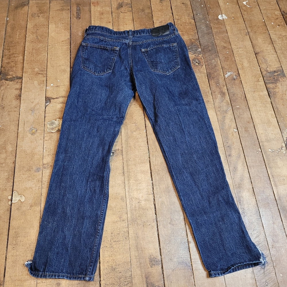 Bullhead Classic Blue Straight Jeans in Deep Indigo